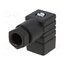 933023100 GDSN 307 SCHWARZ/BLACK Connector: valve connector; plug; form C; 8mm; female; PIN: 4; 6A _6yN52qnE1bGFyRRoi5-tBr7IkelcCjRGhz30rjwCPw