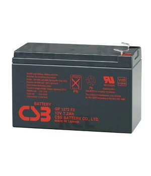 UZLĀDĒJAMA BATERIJA SLA CSB GP 1272, 12 V, 7,2 Ah, 151 x 65 x 100 mm

 BA127CSB.jpg