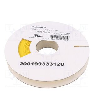 HSS 3.2-9.5 EL Y13M Heat shrink sleeve; glueless; 3: 1; 9.5mm; L: 13m; yellow bLjPkRcADvrmisUvXYccXSrZG-_yEzsQnDqcSA0K5uw
