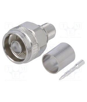 J01020A0107 Connector: N; plug; male; straight; 50Ω; crimped; for cable; PTFE mil_T2zQXI9HkaFJzKr0MHUw_m5StAJ7wRu8jvsiYn4
