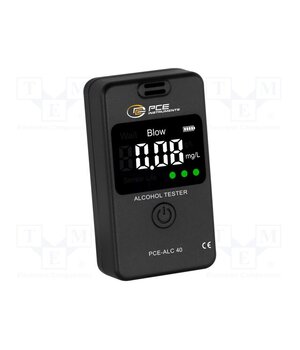 PCE-ALC 40 Tester: breathalyser; LCD 1,6"; 0÷200mg/100ml; Unit: g/l,mg/l 1BSEqQMPzzmKyJIIBe7Bx_4a764GU9WPQU17FsY6xsM