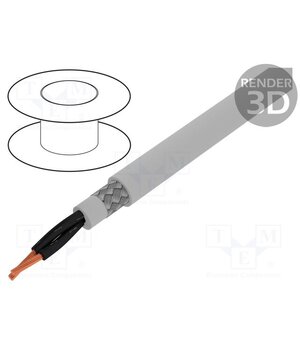 470025CY GE321 Wire; Pro-Met; 2x0.5mm2; shielded,tinned copper braid; PVC; 50m 3_FZVbkzEPvnyCnzB5THMd5RIXHwQ4cPl_hN6Zt0P5A
