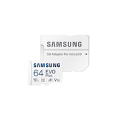 ATMINTIES kortelė Samsung 64GB mikro SD EVO, 10 klasė, 130MB/s
