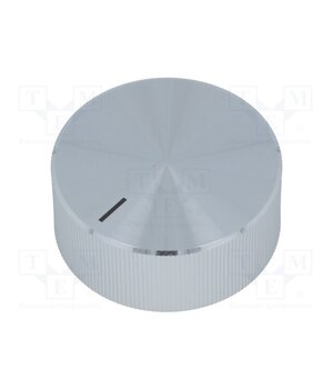 A1438261 Knob; with pointer; aluminium,plastic; Øshaft: 6mm; Ø38.9x16mm QLvyGwaOMVZbt1N-t_8frWClb-AUOXKBfTzyUOS6wcE