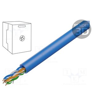 7965E.01A305 Wire; U/UTP; 4x2x23AWG; 6; wire; Cu; Insulation: PVC; blue; 305m; 72V MnYa3rX1Pgx_V8GvazhBmznQTvmxDFR5Ez2rqZHryr4