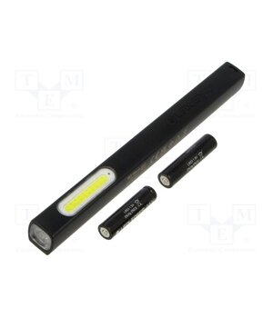 502808 Torch: workshop; IP54; 40lm,160lm; 20h; black; 176mm; 6000-7500K UpNxVG1IC4SbkH3ykZQKwC_n4b6B2m_16ZoounXROrA