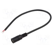 DC.CAB.4400.0020 Cable; 2x0.5mm2; wires,DC 5,5/2,5 socket; straight; black; 0.25m 8IRHTONKeouA9r4GJYc6cLacjX5OKy9zEsDrX6ok7RI