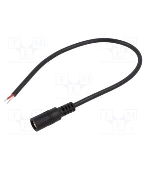 DC.CAB.4400.0020 Cable; 2x0.5mm2; wires,DC 5,5/2,5 socket; straight; black; 0.25m 8IRHTONKeouA9r4GJYc6cLacjX5OKy9zEsDrX6ok7RI