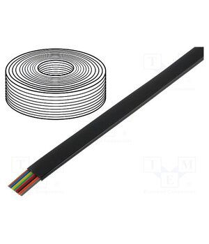 93308 Wire: telecommunication cable; flat; 8x28AWG; stranded; black _qNe7OdfkzQE911gBYdw4APlpsFVNtz7i8878C6bK9Q