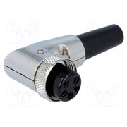 FC684225R Connector: microphone; plug; female; PIN: 5; for cable; angled 90° m6BXydk5yxIsMl9pLA-gMxEekvz68lUaXJkyoQGAfGQ