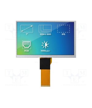RVT70HSTNWN00 Display: TFT; 7"; 1024x600; Illumin: LED; Dim: 164.9x100x5.7mm Ri9_sBlPNz_iQPU0ruyJeWhjufkKucc0F7bMjxMsLSo