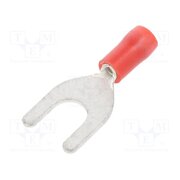 BM90132 Tip: fork; M6; Ø: 6.4mm; 0.25÷1.5mm2; crimped; for cable; insulated IKw-xuYyh4nqC396HEH0H5-_bm6il2kz21hdGbqFwQA