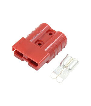 Anderson Type ātrsavienotājs, 600V, 50A, 6–12 AWG, sarkans CJ604R+1.jpg