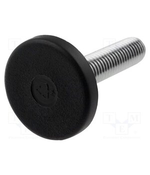 431017 Foot; rigid,with lever; Base dia: 25mm; M8; technopolymer PA HvDxSHyY1BW5dqGAjwvoTUWRzFp-B3UAyBb5o7BWeoc