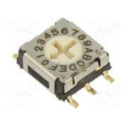 ERD716AMZ Encoding switch; DEC/BCD; Pos: 16; SMT; Rcont max: 200mΩ; 5.1Ncm N3f3dZREfH7wWBwODtT0duRvI9mCp0oWDajaOP_nF1Q