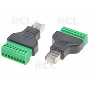Adapter  RJ45 Male to 8pin Terminal