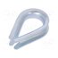 KU14 Thimble for rope; steel; for rope; Ørope: 14mm; zinc; DIN 6899B tok44lBP2Rw-fTIMSDXdPHPcHtxLJhkb27dI0c6bm3k