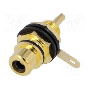 VG03095 BLACK Connector: RCA; socket; female; insulated; gold-plated qhTJTofPkqmCfmYjo80ssZGfkFR7nkoUVmMs5KlSM3A