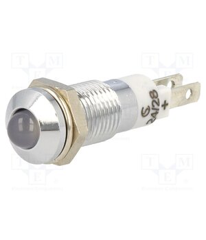 SMQD08614 Indicator: LED; prominent; white; 24÷28VDC; Ø8.2mm; IP40; metal fESnbmMlx4MFxjFaZAi102Ii0c7SSZQXj4dPPGz2x5g