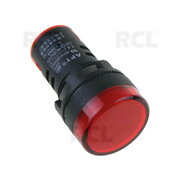 LEMPUTĖ LED signalinė ø20mm  220VAC, raudona AD16-22DS