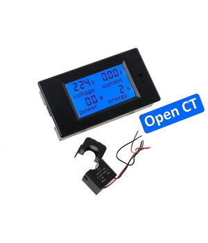 Spriegums Strāva Vats Jauda Enerģijas skaitītājs PZEM-061, maiņstrāva 80–260 V, 100 A

 ATSEM61.jpg