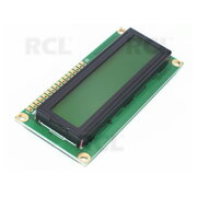 LCD 1602 HD44780 kontrolieris, 16x2 dzeltens

 PLSC1602Y.jpg