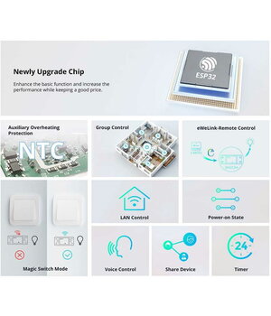 Viedais slēdzis Sonoff BASICR4 ar Wi-Fi un Bluetooth, 1 kanāls, 230 V maiņstrāva, 2200 W, 6920075741865

 ABESP0271+5.jpg