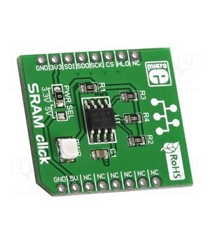 MIKROE-1902 Click board; prototype board; Comp: 23LC1024; SRAM memory xiOkRrg1kxFFyADC1YY5eD2z6U0yC981K0Qg54zArz0