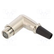 FC60954N Connector: XLR; plug; female; PIN: 4; angled 90°; for cable; silver 9E3SeTa1wwHOdHWs7SUDN1z6q-zSO744voXIx55FEJw
