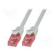 CQ2042U Patch cord; RJ45 plug; U/UTP; 6; stranded; Cu; 1.5m; LSZH; grey i99VSM78pxTp7eHfsPvyUbx0b55uK0uJsO4X3R36MQg