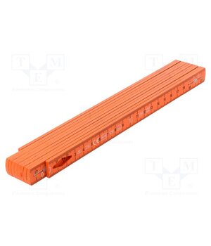 42068 Folding ruler; for electricians; L: 2m; Width: 15mm; orange C6QbVsyp09BG5_Ajmh8Wni7gZHtVXsz9EI5RPqZ_gFs