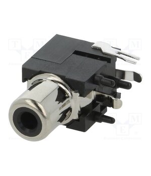 972 Connector: RCA; socket; female; angled 90°; THT; brass; on PCBs qfYlccPRSkUZsEjEjrxM1F8HxJ-fz6P5ugOtLsfn8UU