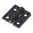 3.ZN30.101-07 Hinge; Width: 30mm; polyamide; black; H: 30mm; Holes no: 4 MLxU1j9h-pZRfUkYlGTjuEyy5cjUNXLeSAD6UL147Xk