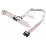AK-610300-003-E Cable; D-Sub 9pin plug,IDC socket 2x5pin; 250mm; beige; Core: Cu 36yzPuy2MAZvsrwdtfh3asTQITmax1OcJn2qyekOFeQ