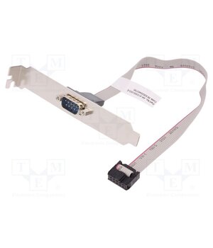 AK-610300-003-E Cable; D-Sub 9pin plug,IDC socket 2x5pin; 250mm; beige; Core: Cu 36yzPuy2MAZvsrwdtfh3asTQITmax1OcJn2qyekOFeQ