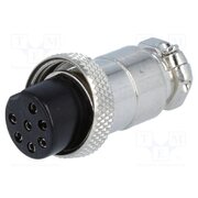 FC684217 Connector: microphone; plug; female; PIN: 7; for cable; straight aq66YSCjF98Q8pM38CGOskQDRvyb_BAGCw4xtI09KBo