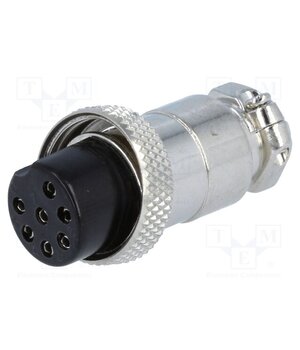 FC684217 Connector: microphone; plug; female; PIN: 7; for cable; straight aq66YSCjF98Q8pM38CGOskQDRvyb_BAGCw4xtI09KBo