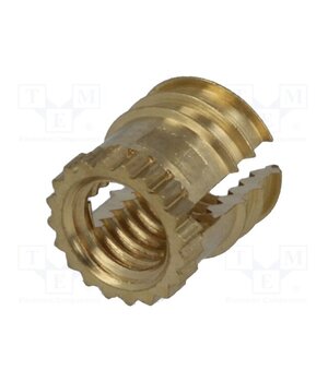 B3/BN1046 Threaded insert; brass; without coating; M3; BN 1046; L: 4.72mm hkrlXXM9Jq1VgTjhPvhdXhP6hhxc3v0WgLZKUIbNato