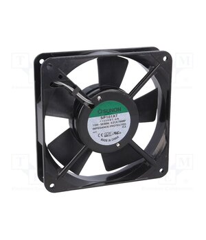 SP101AT1122HBT.GN Fan: AC; axial; 115VAC; 120x120x25mm; 132m3/h(±7%); 46dBA; ball LXL79CO0pL3H5DU84uwQ-L4NtzdsLclZKLZTpudhEQ8