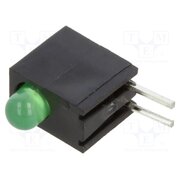H101CGD LED; in housing; 3mm; No.of diodes: 1; green; 20mA; Lens: diffused rkXlbQjIXpfZMxJB8gn8XeMEGldAxlPZLpsvF_wCVB0