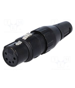 708-0500 Connector: XLR; plug; female; 7.5A; 50V; PIN: 5; straight; for cable eLE3tsq3VNfM8bIB_humdnbtrX-sIMY84NAPTVSd718
