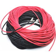 WIRE for MULTIMETER  0.5mm², silicone, black, ø1.8mm, -65÷200°
