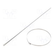 BMS3745 Cable tie; L: 360mm; W: 4.6mm; stainless steel AISI 304; 890N 4qAcpiGQ0pPkcYZKHYiiLisVEK5oI35wmE39ovL7Pp4