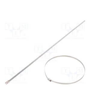 BMS3745 Cable tie; L: 360mm; W: 4.6mm; stainless steel AISI 304; 890N 4qAcpiGQ0pPkcYZKHYiiLisVEK5oI35wmE39ovL7Pp4