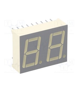 DA56-11EWA Display: LED; 7-segment; 14mm; 0.56"; No.char: 2; red; 1.9÷8mcd Ac9V9RNR0gbQVq3dRFR6pCqmJ-P0BOE88qoTwiqB0iw