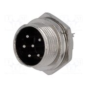VG04016 Connector: microphone; socket; male; PIN: 6; for panel mounting PF2eUm7nbxDkvH9j_MwpgppMRg07bdMrWjybAktnz9s