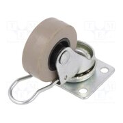 BDPE 0401 1001 Transport wheel; Ø: 40mm; W: 15mm; H: 58mm; torsional with lock DOEdHvOZydhnIdygBn6aeTpiyp1ypP7KHEZnYdRHTd8