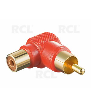 ADAPTERIS RCA (M) <-> RCA(F), 90° taisnleņķa sarkans

 CPE108R.jpg