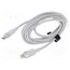 LALWH Cable; USB 2.0; Apple Lightning plug,USB C plug; nickel plated HaACZWthqp75ObkwjydG78M0QRhctkAWx48gtO6IZyE