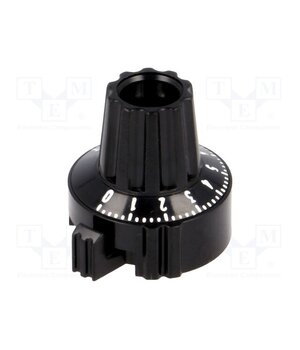 4331.6032 Precise knob; Shaft d: 6mm; Ø22.8x23.1mm; black; Shaft: smooth 7wOLv3SWnfUVPAxBmiwgawuw09299PDFcGlxxXZhT04